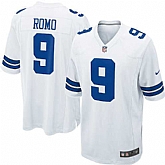 Nike Men & Women & Youth Cowboys #9 Tony Romo White Team Color Game Jersey,baseball caps,new era cap wholesale,wholesale hats
